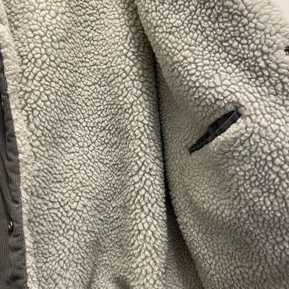 Vintage Levi's Men's Gray Sherpa Jacket - Picture 7 of 8
